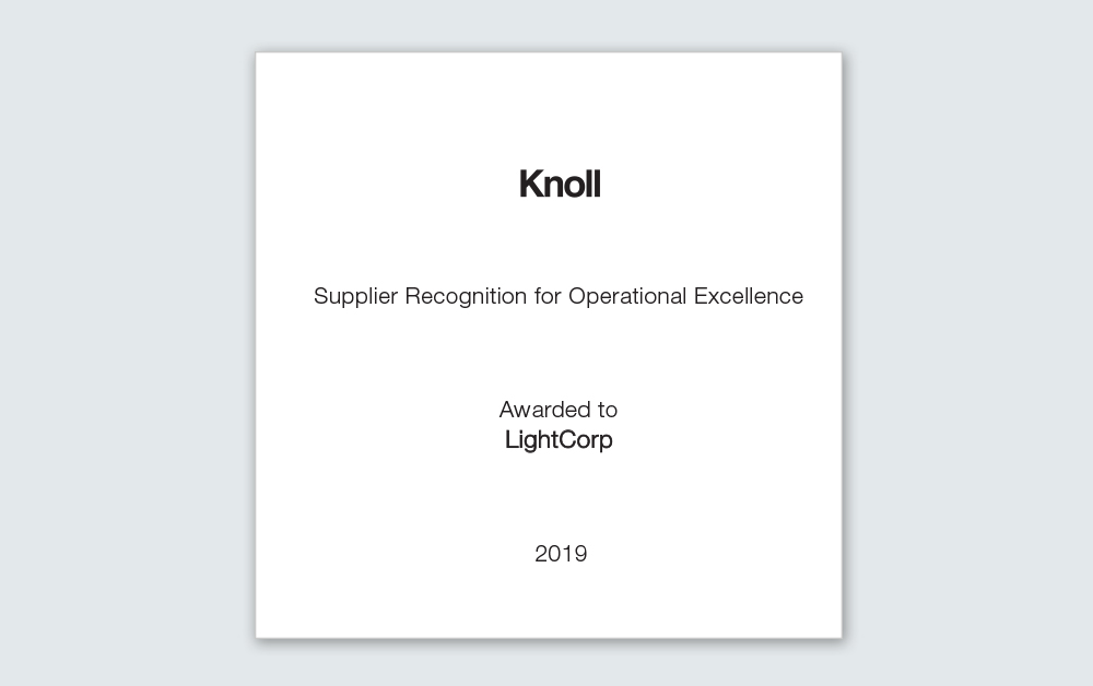 knoll award graphic