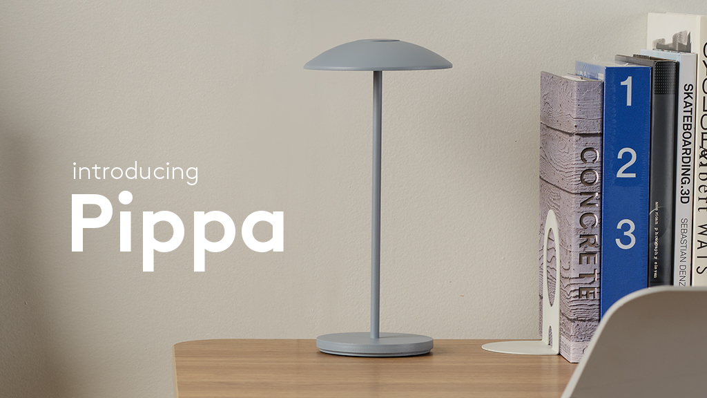 Pippa personal lamp in Fog